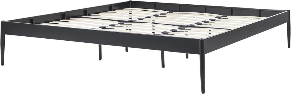 Beliani Metalinė lova VAURS 180 x 200 cm juoda