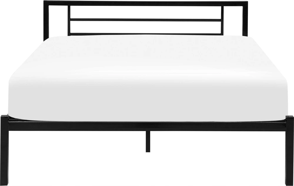 Beliani Metalinė lova CUSSET 140 × 200 cm, juoda