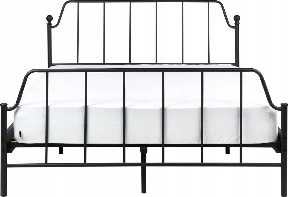 Beliani Metalinė lova MAURESSAC 140 x 200 cm Juoda