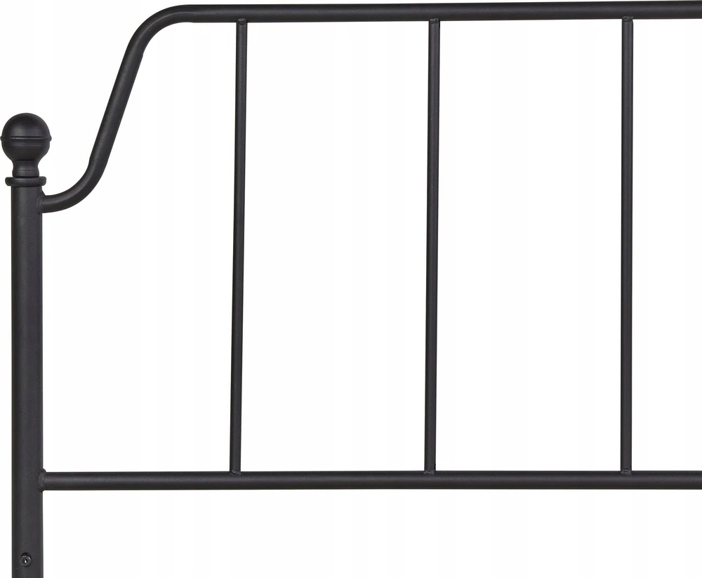 Beliani Metalinė lova MAURESSAC 140 x 200 cm Juoda