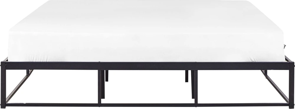 Beliani Metalinė lova VIRY 180 x 200 cm, juoda