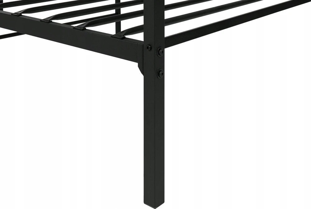 Beliani Metalinė lova BATTUT 90 x 200 cm, juoda