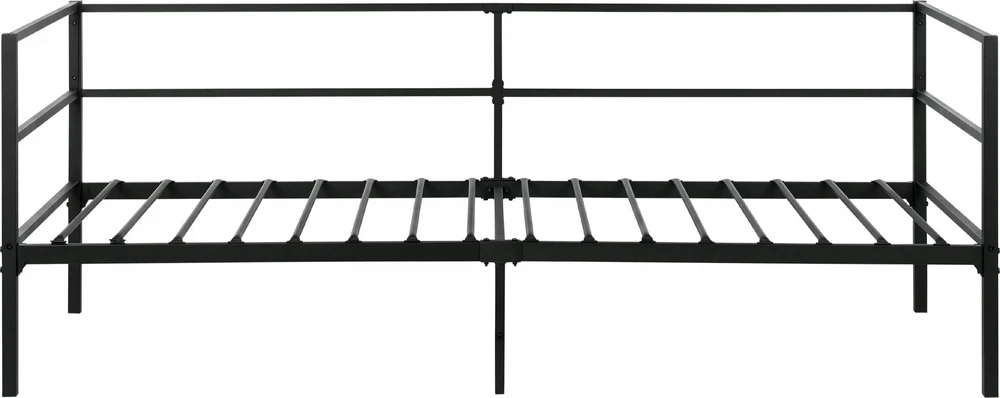 Beliani Metalinė lova BATTUT 90 x 200 cm, juoda