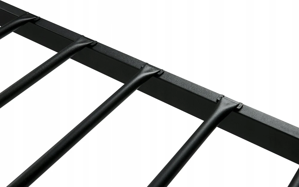 Beliani Metalinė lova BATTUT 90 x 200 cm, juoda