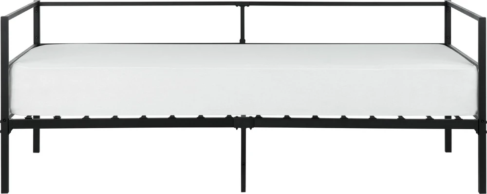 Beliani Metalinė lova BATTUT 90 x 200 cm, juoda