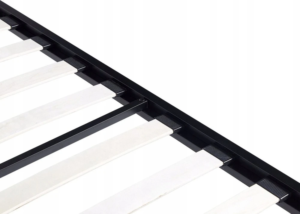 Beliani Metalinis baldakimo lovos rėmas LESTARDS 180 x 200 cm, juodas