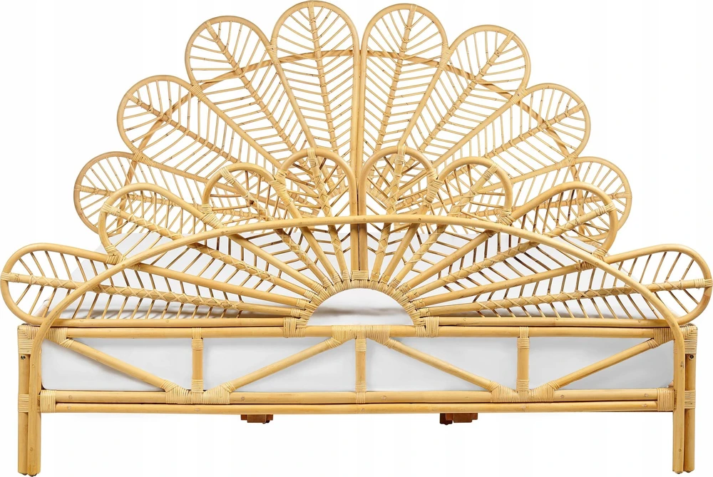 Beliani Rotango lova FLORENTINE 180 x 200 cm šviesiai ruda