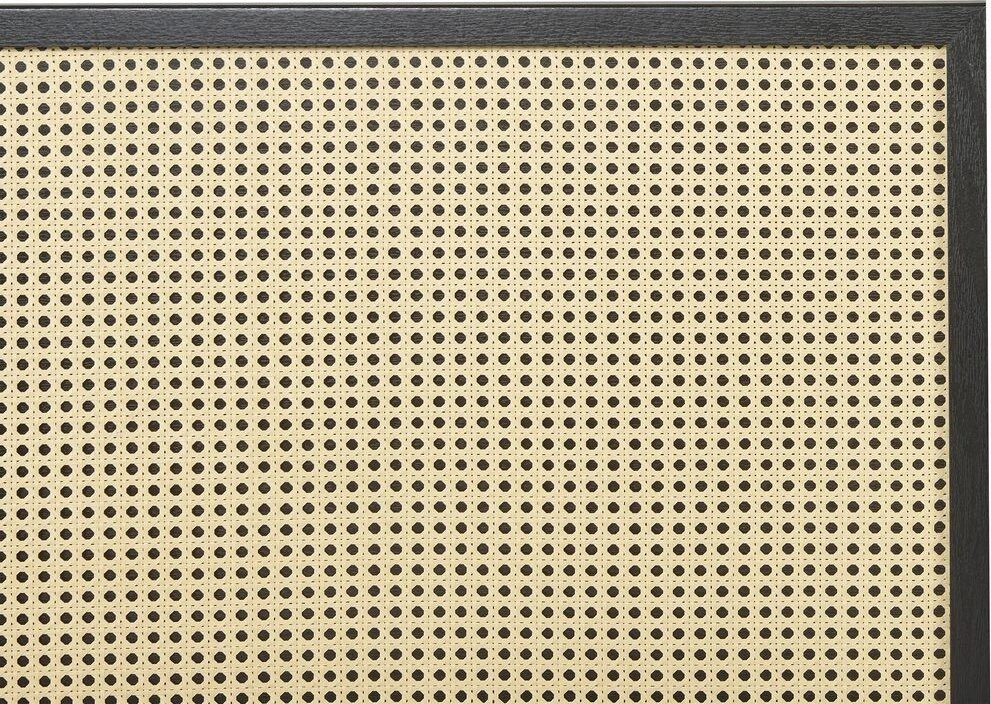 Beliani Rotango lova MONPAZIER 140 x 200 cm juoda