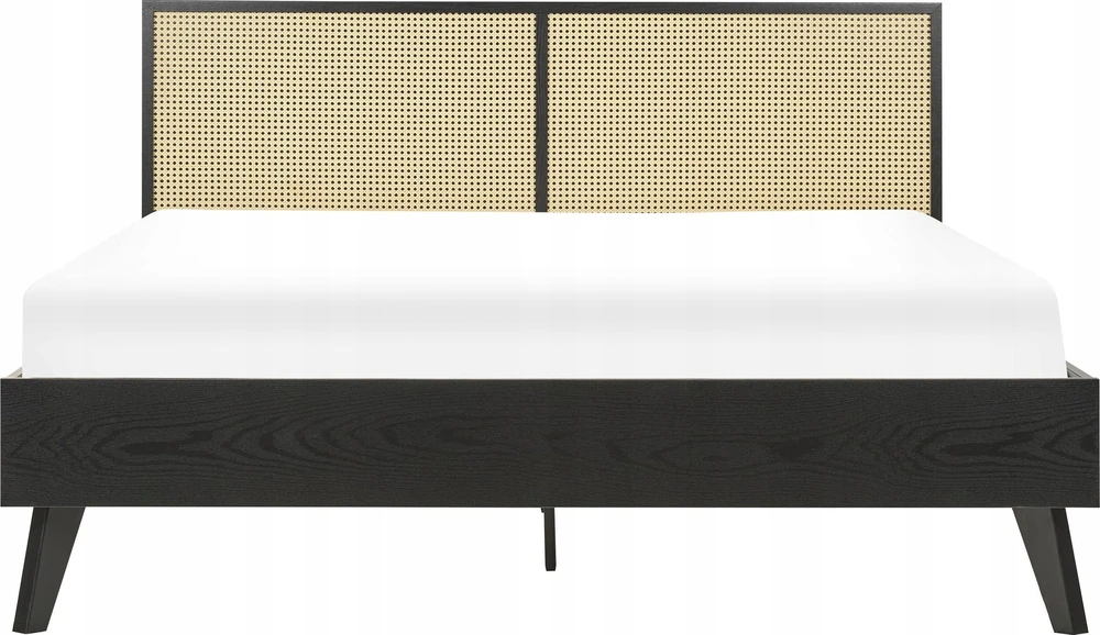 Beliani Rotango lova MONPAZIER 160 x 200 cm juoda
