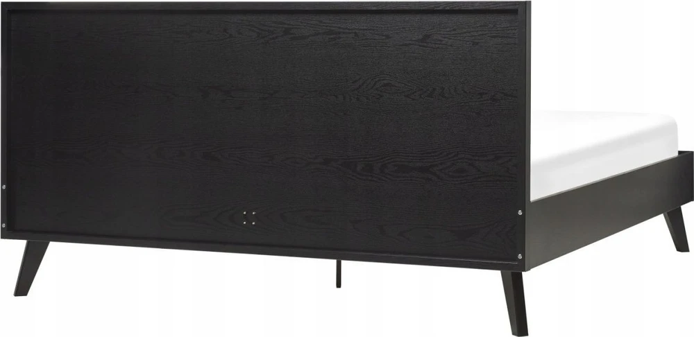 Beliani Rotango lova MONPAZIER 180 x 200 cm Juoda