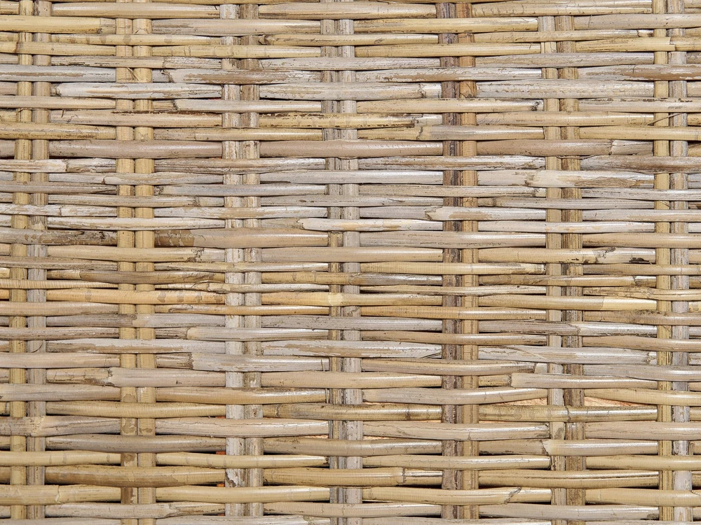 Beliani Rotaninė lova SALBRIS 180 x 200 cm Natūrali