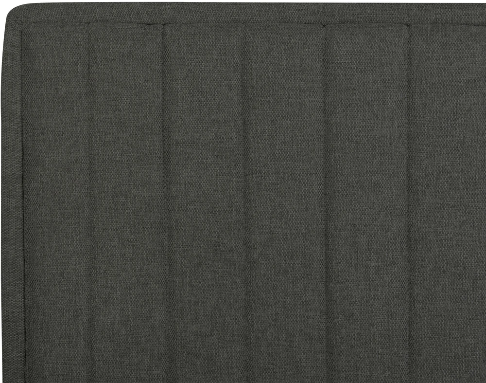 Beliani Reguliuojama lova CASTELLAN 90 x 200 cm tamsiai pilka