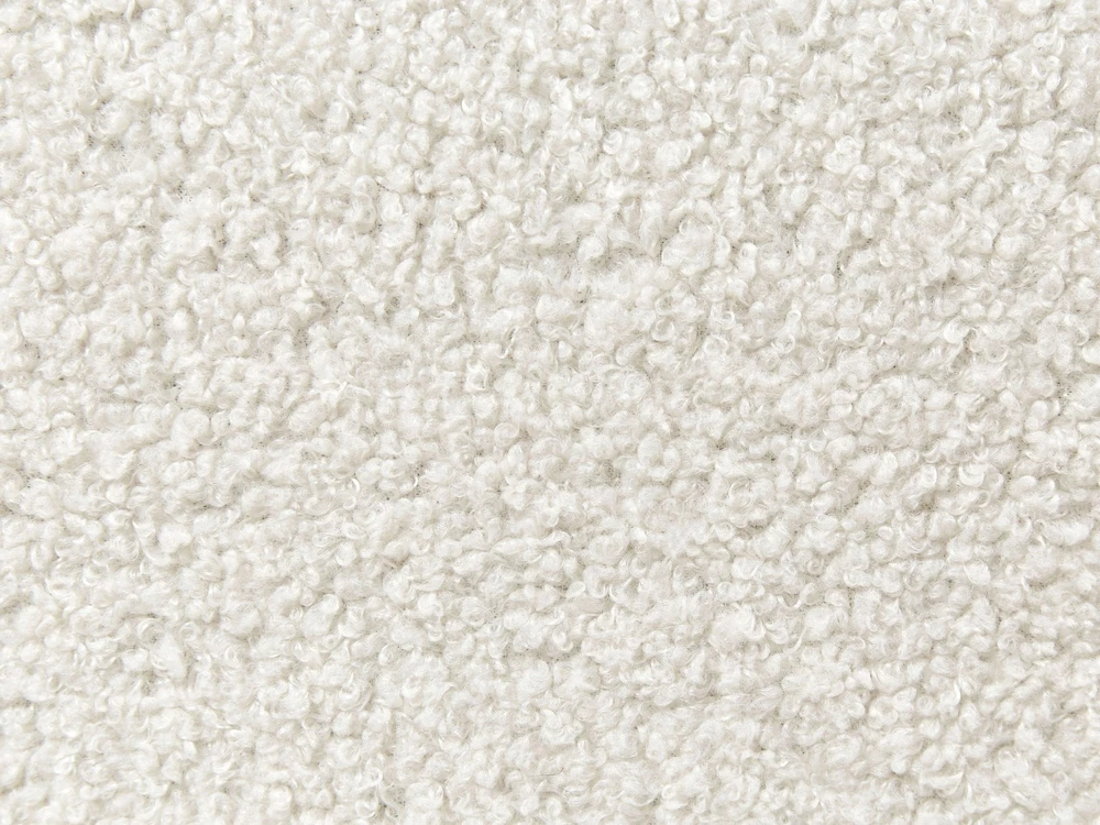 Beliani Lova su patalynės dėže be galvūgalio DINAN Boucle kreminės baltos spalvos 140 x 200 cm