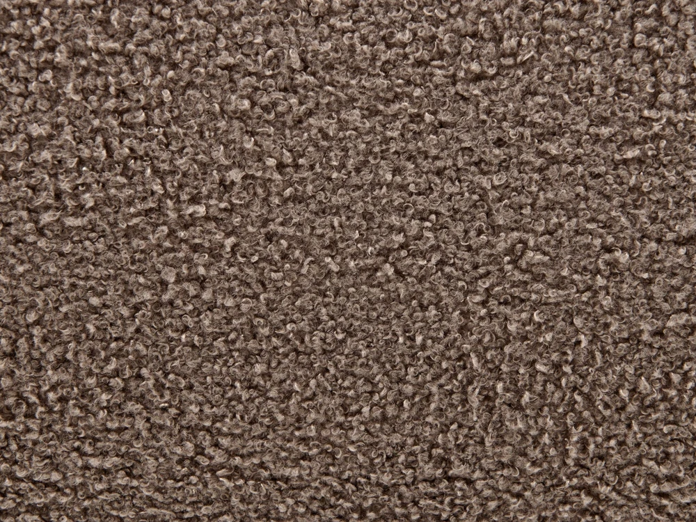 Beliani Lova su patalynės dėže BAJONNA, audinys Boucle, ruda, 160 x 200 cm