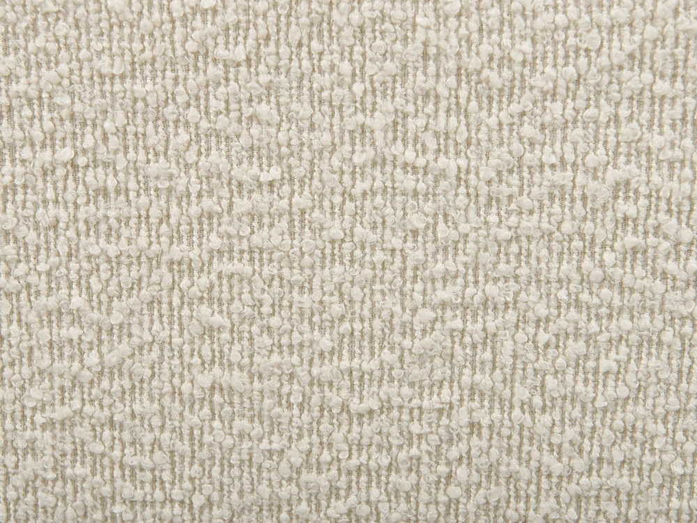 Beliani Lova su patalynės dėže QUILLIEN, boucle audinys, šviesiai smėlio spalvos, 140 x 200 cm
