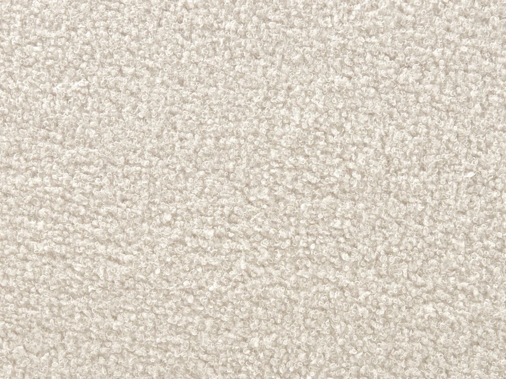 Beliani Lova su patalynės dėže SEZANNE Boucle, kreminės spalvos, 160 x 200 cm