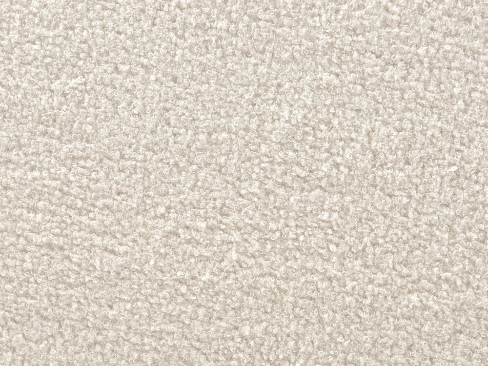 Beliani Dvipulė lova SEZANNE Boucle balta 140 x 200 cm