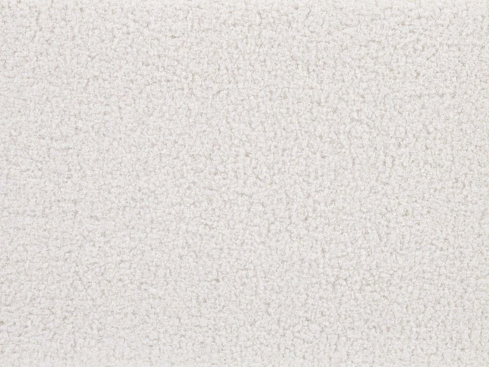 Beliani Lova su patalynės dėže VAUCLUSE Boucle, kreminė balta, 180 x 200 cm