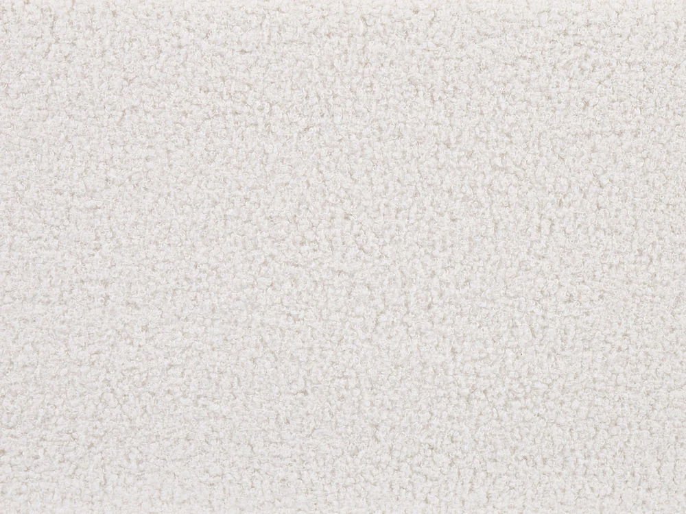 Beliani Lova su patalynės dėže VAUCLUSE Boucle, kreminė balta, 160 x 200 cm