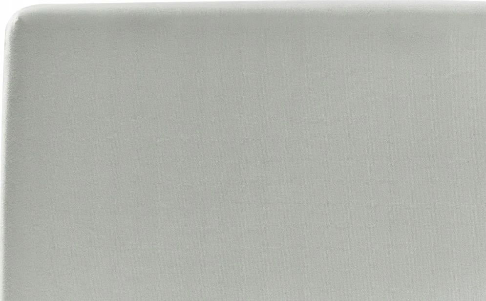 Beliani Lova su patalynės dėže BOUSSE, veliūrinė, šviesiai pilka, 160 x 200 cm