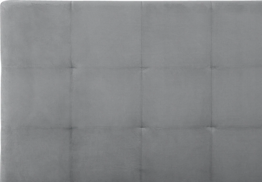 Beliani Lova su patalynės dėže LORIENT veliūrinė šviesiai pilka 160 x 200 cm