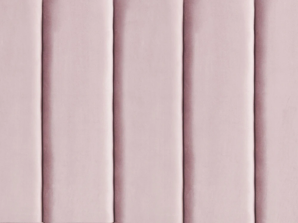 Beliani Lova su patalynės dėže SEZANNE, veliūras, rožinė, 180 x 200 cm