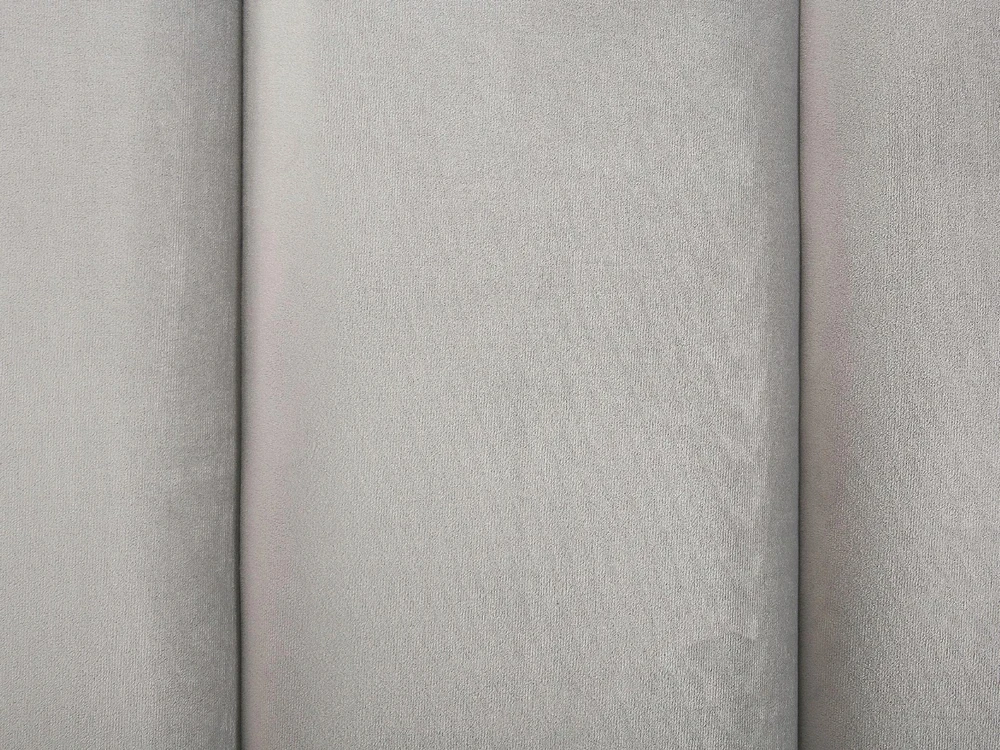 Beliani Lova su patalynės dėže SEZANNE veliūrinė šviesiai pilka 180 x 200 cm