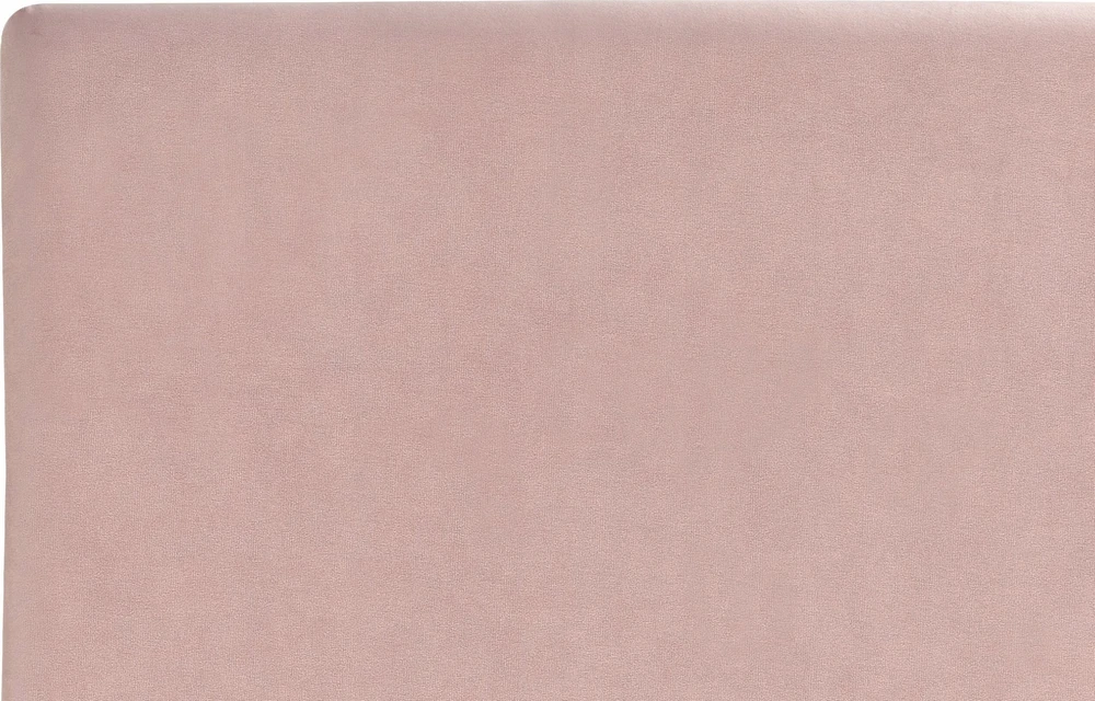 Beliani Veliūrinė lova FITOU 140 x 200 cm Rausva