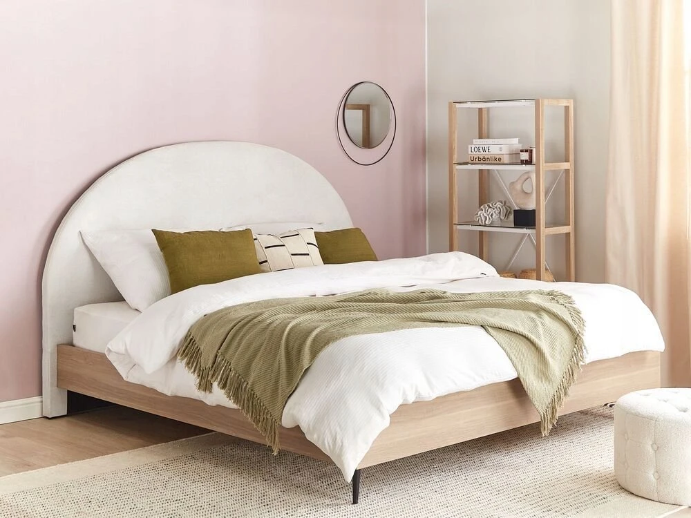 Beliani Lova MILLAY 160 x 200 cm pieno baltumo