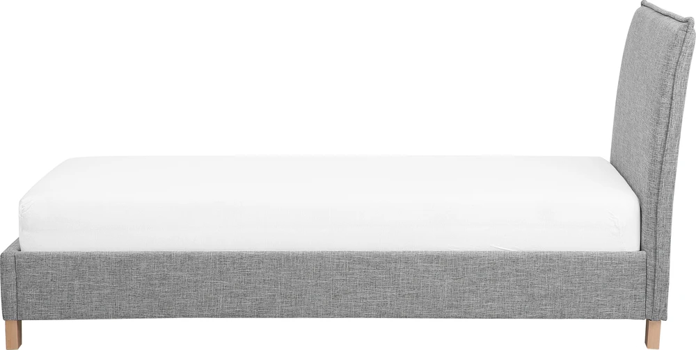 Beliani Lova SENNEZ 90 x 200 cm šviesiai pilka