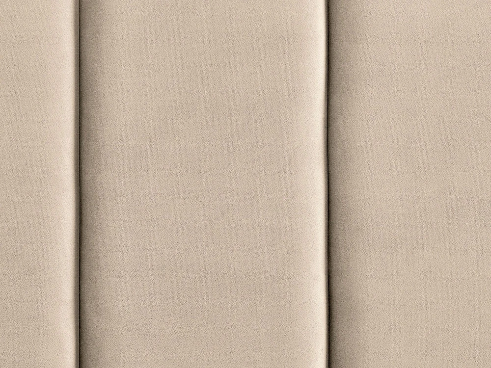 Beliani VILLETTE veliūrinė lova 140 x 200 cm smėlio spalvos