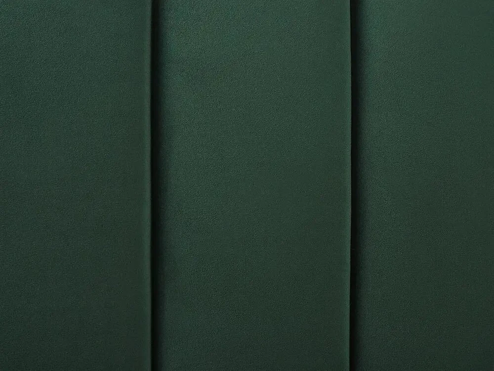 Beliani Dvigulė lova MARVILLE, veliūrinė, 140 x 200 cm, smaragdinė