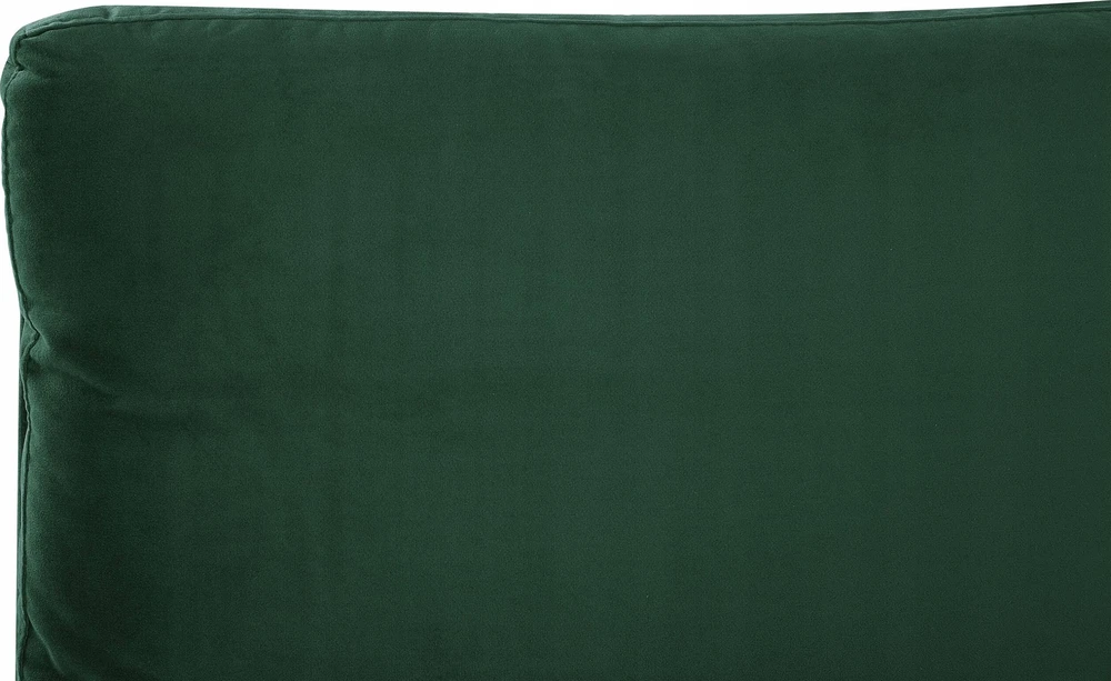 Beliani MELLE veliūrinė lova 140 x 200 cm smaragdinė