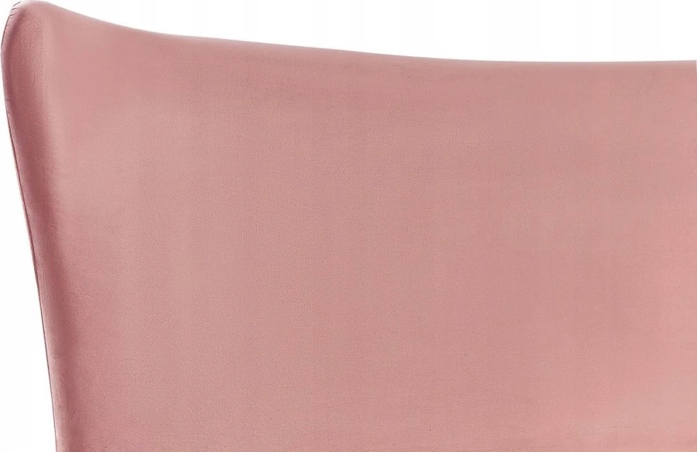 Beliani Velvetinė lova CHALEIX 180 x 200 cm persiko spalvos