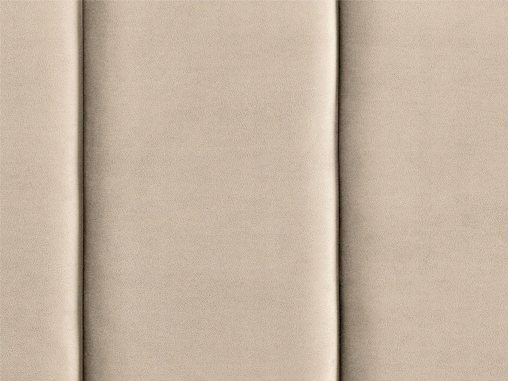 Beliani VILLETTE veliūrinė lova 180 x 200 cm smėlio spalvos
