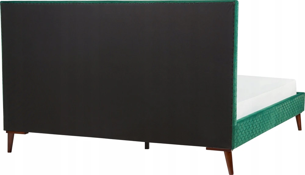 Beliani Dvigulė lova BAYONNE 180 x 200 cm žalia
