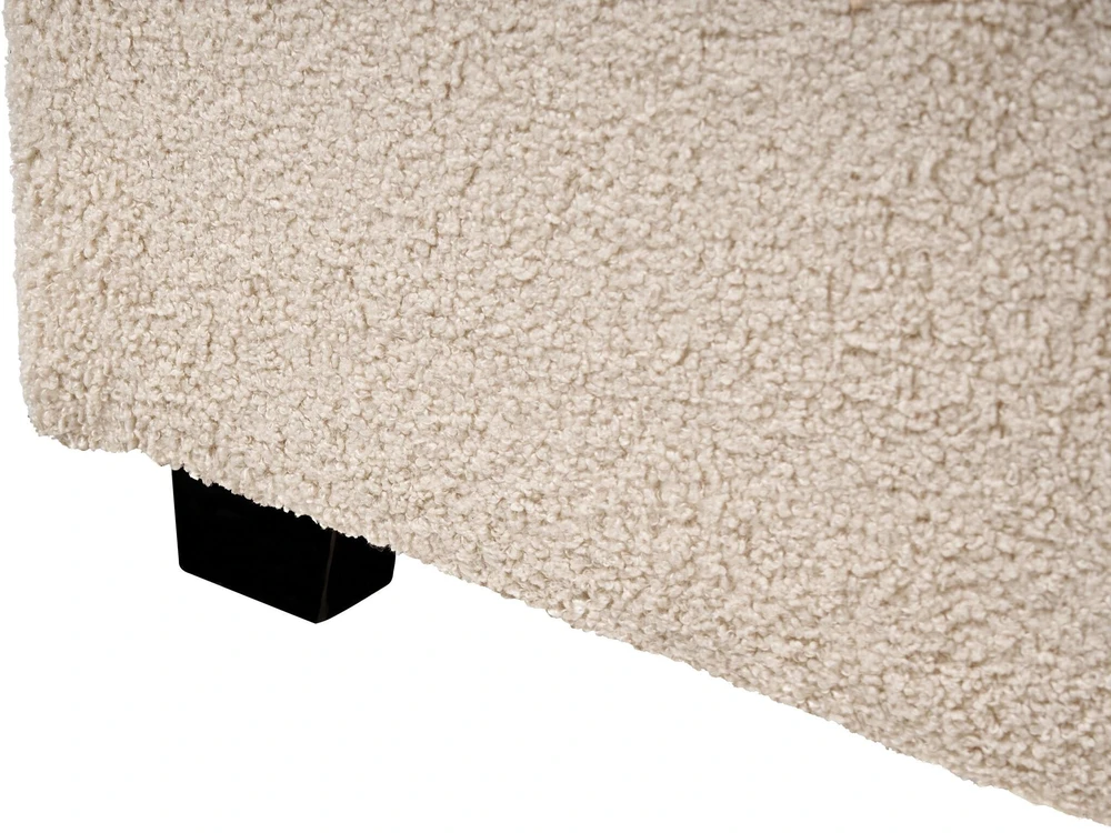 Beliani Vandens lova Boucle VAUCLUSE 180 x 200 cm smėlio spalvos