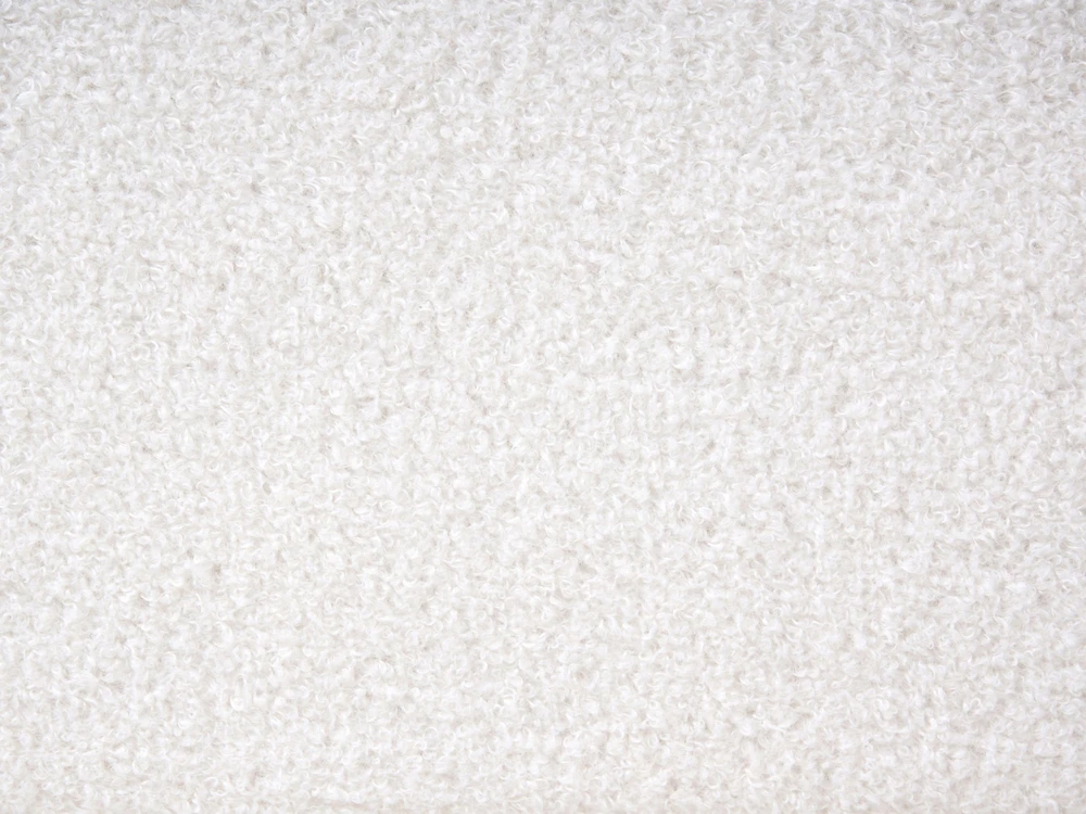 Beliani Vandens lova Boucle VAUCLUSE 180 x 200 cm kreminės baltos spalvos