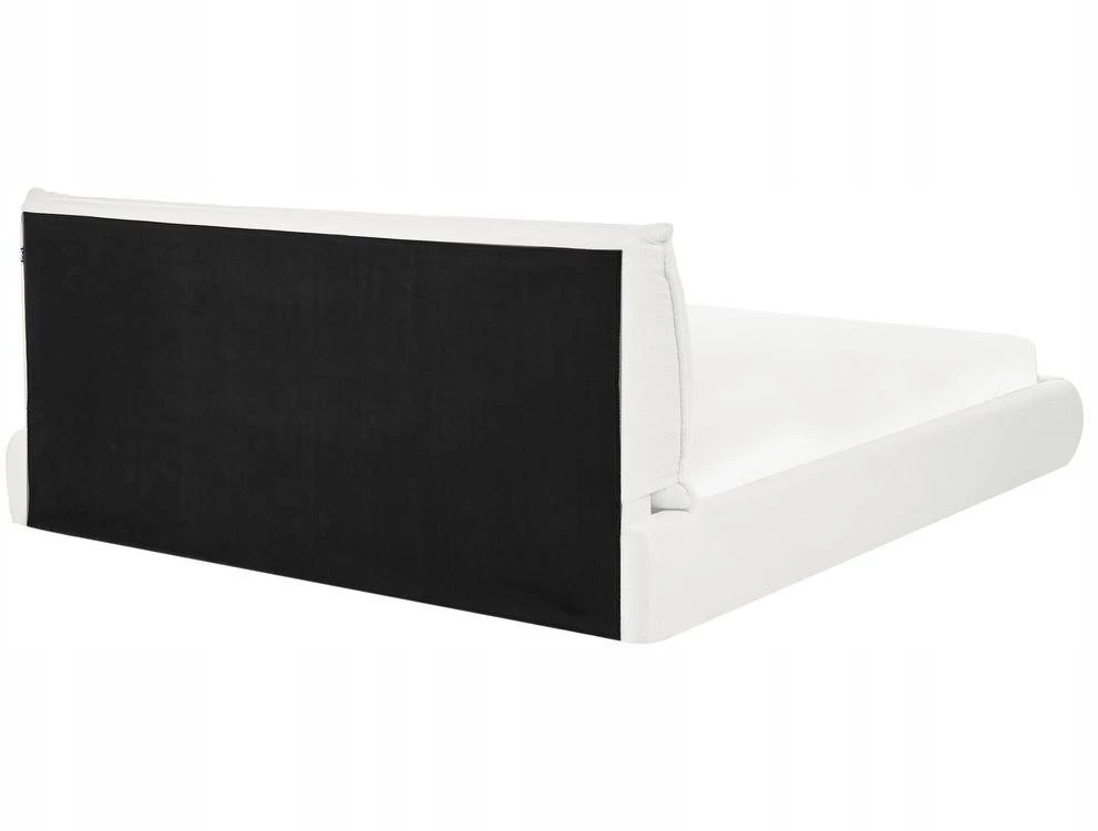 Beliani Vandeninė lova Boucle VINAY 180 x 200 cm balta