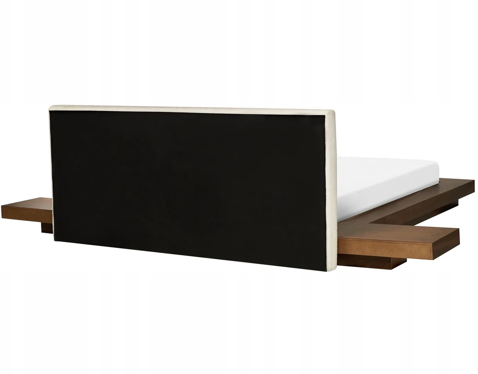 Beliani Vandens lova Boucle ZEN 160 x 200 cm, rudo uosio spalvos