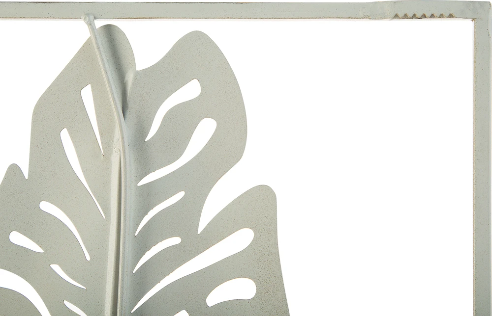 Beliani Sieninė dekoracija Liść PALLADIUM metalinė 90 cm auksinė