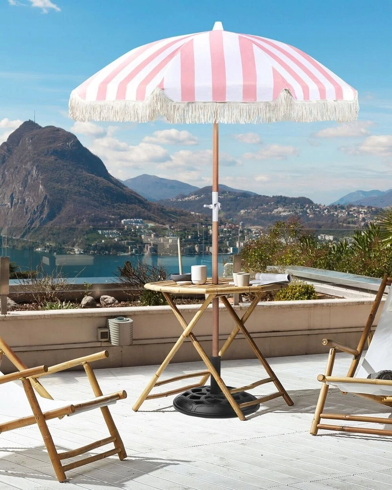 Beliani Sodo skėtis 150 cm MONDELLO rožinis