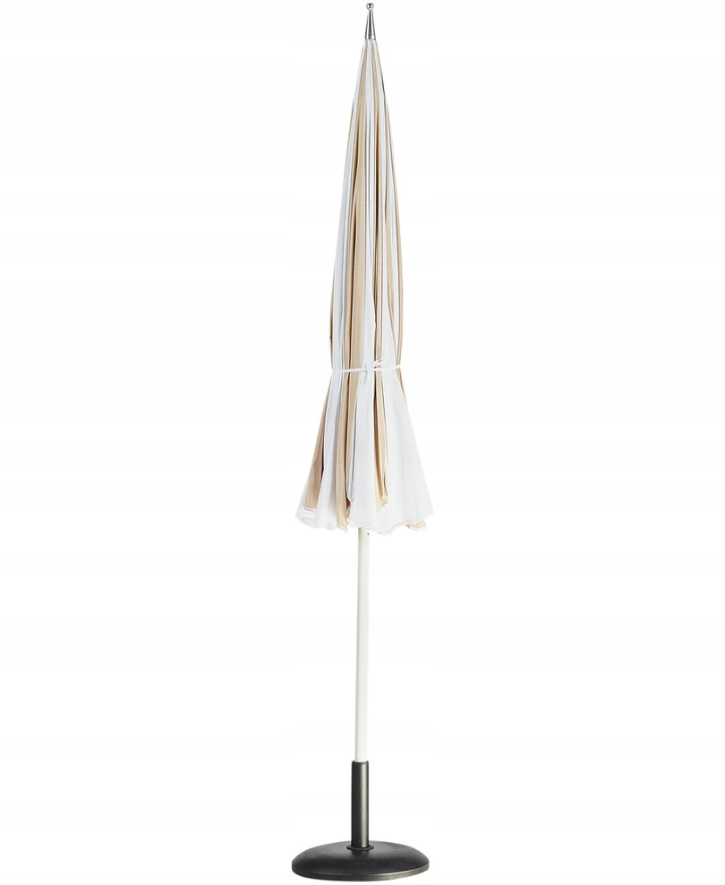Beliani Sodo skėtis 245 cm MINOA Baltas / smėlio spalvos