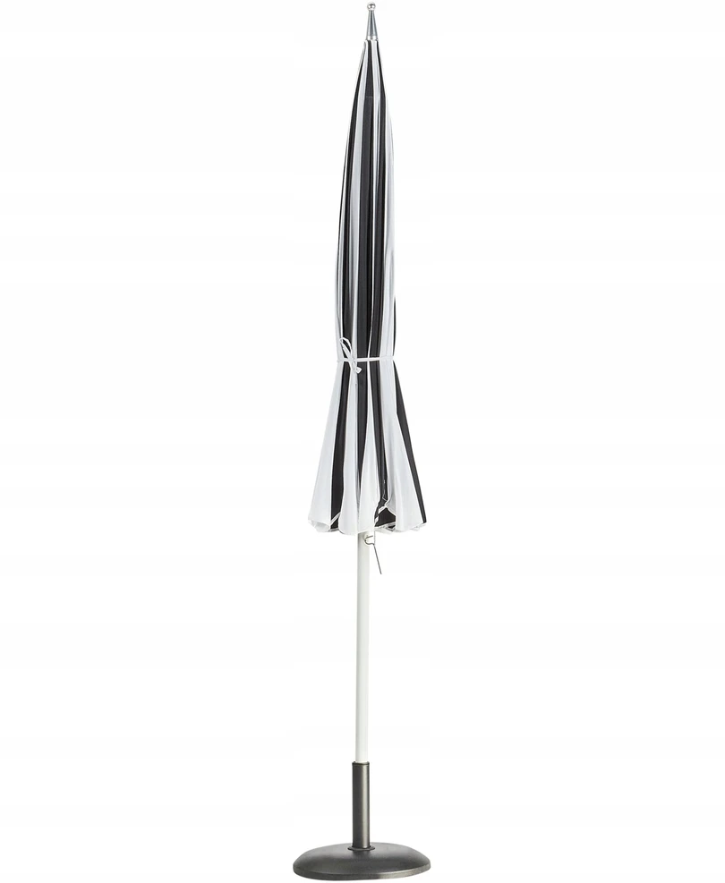 Beliani Sodo skėtis 245 cm MINOA juodas/baltas