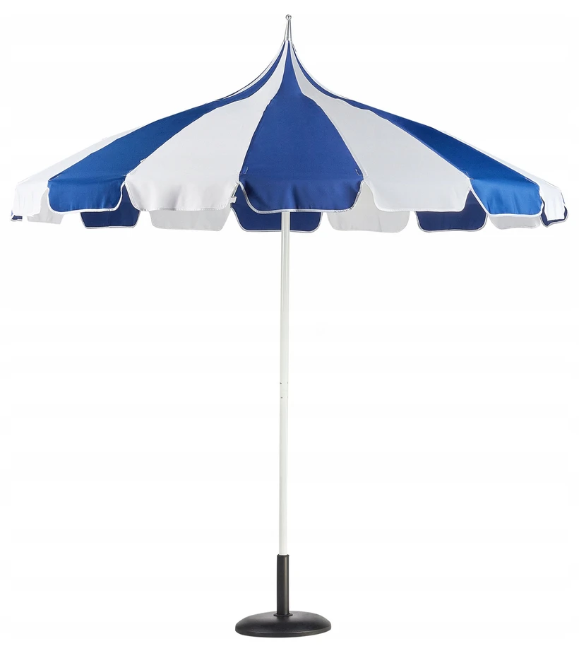 Beliani Sodo skėtis 245 cm MINOA Baltas/mėlynas