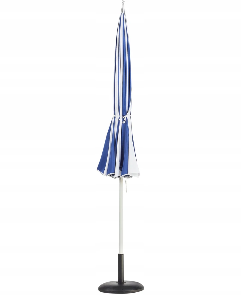 Beliani Sodo skėtis 245 cm MINOA Baltas/mėlynas