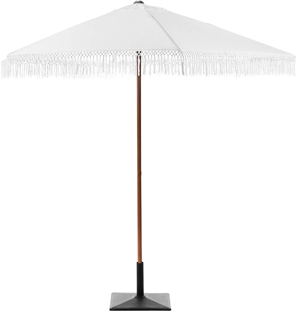 Beliani Sodo skėtis 258 cm MURASA baltas