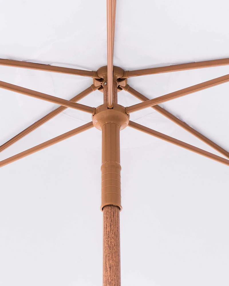 Beliani Sodo skėtis 258 cm MURASA baltas