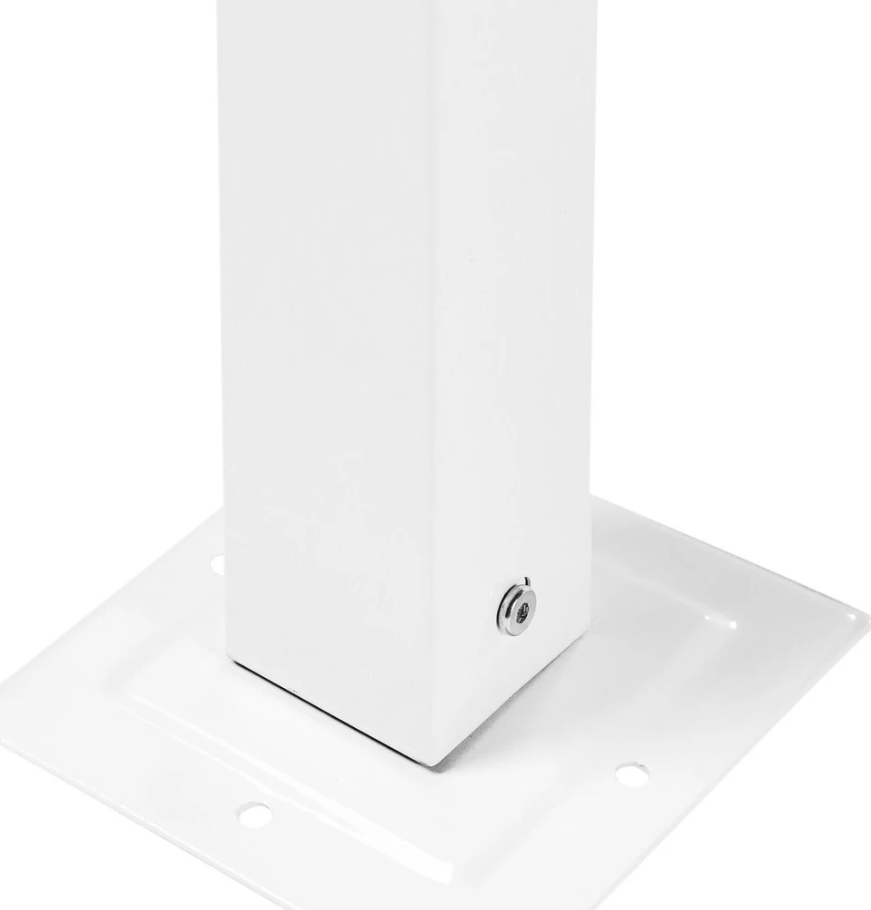 Beliani Sodo paviljonas LED PARGA metalinis 310 cm 310 cm pilkas
