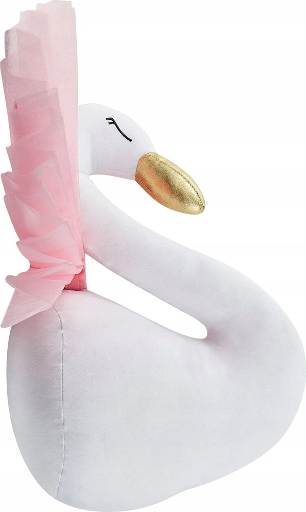 Beliani Vaikiška sienų dekoracija gulbė ODETTA medvilnė 32 cm balta